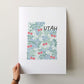 Utah Art Print