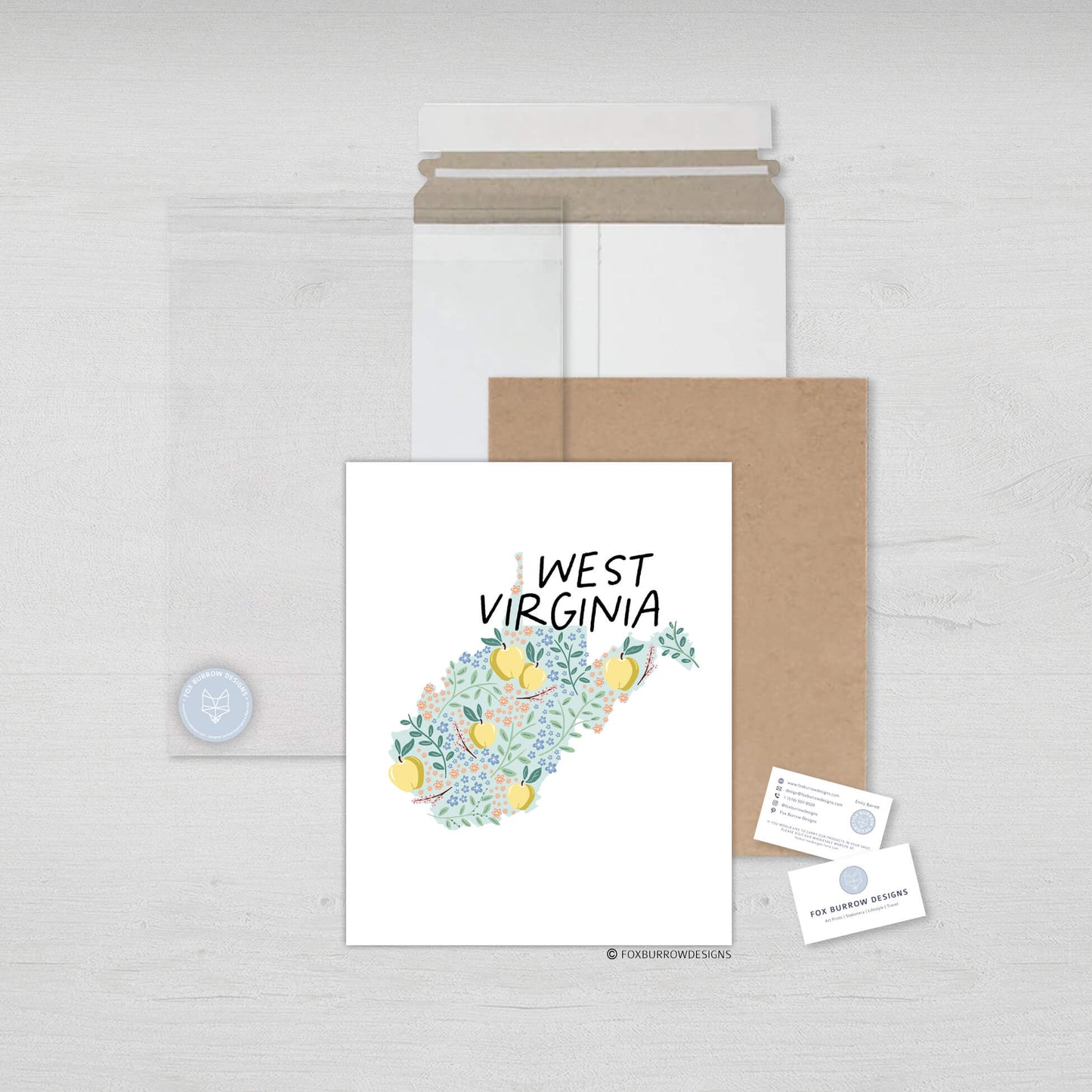 West Virginia Art Print