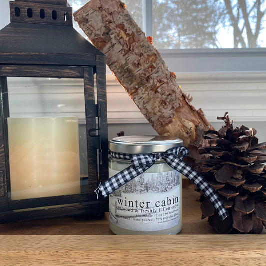 Winter Cabin Candle