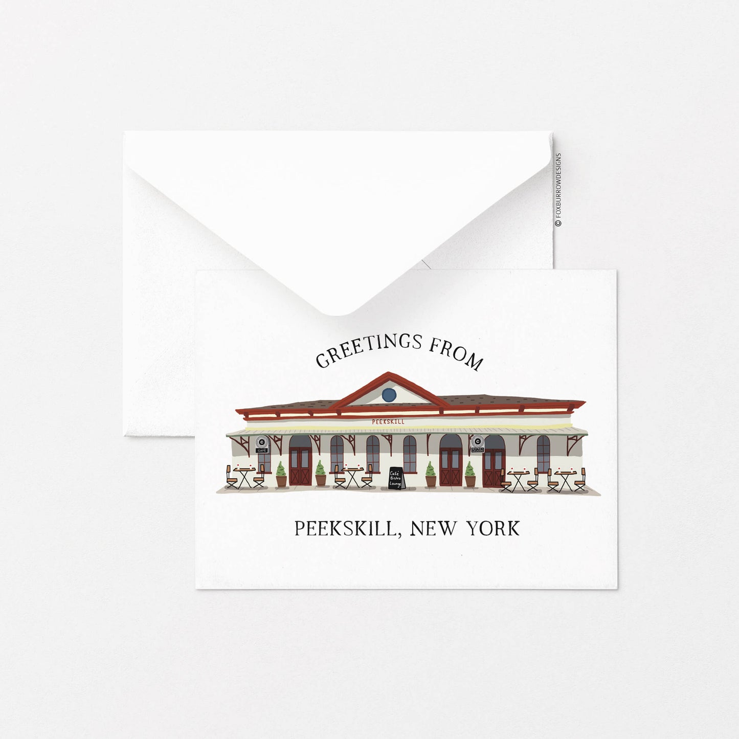 Peekskill Greeting Card - The Central