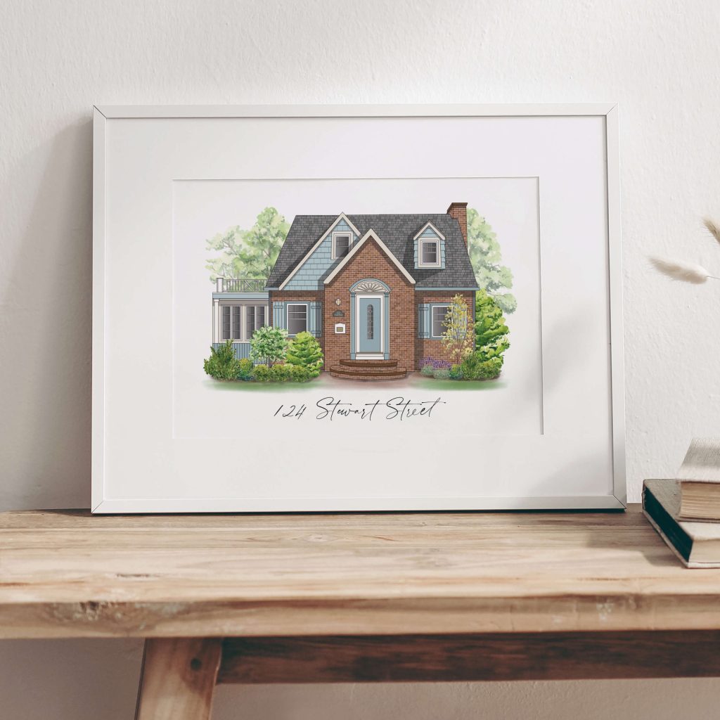 custom home illustration