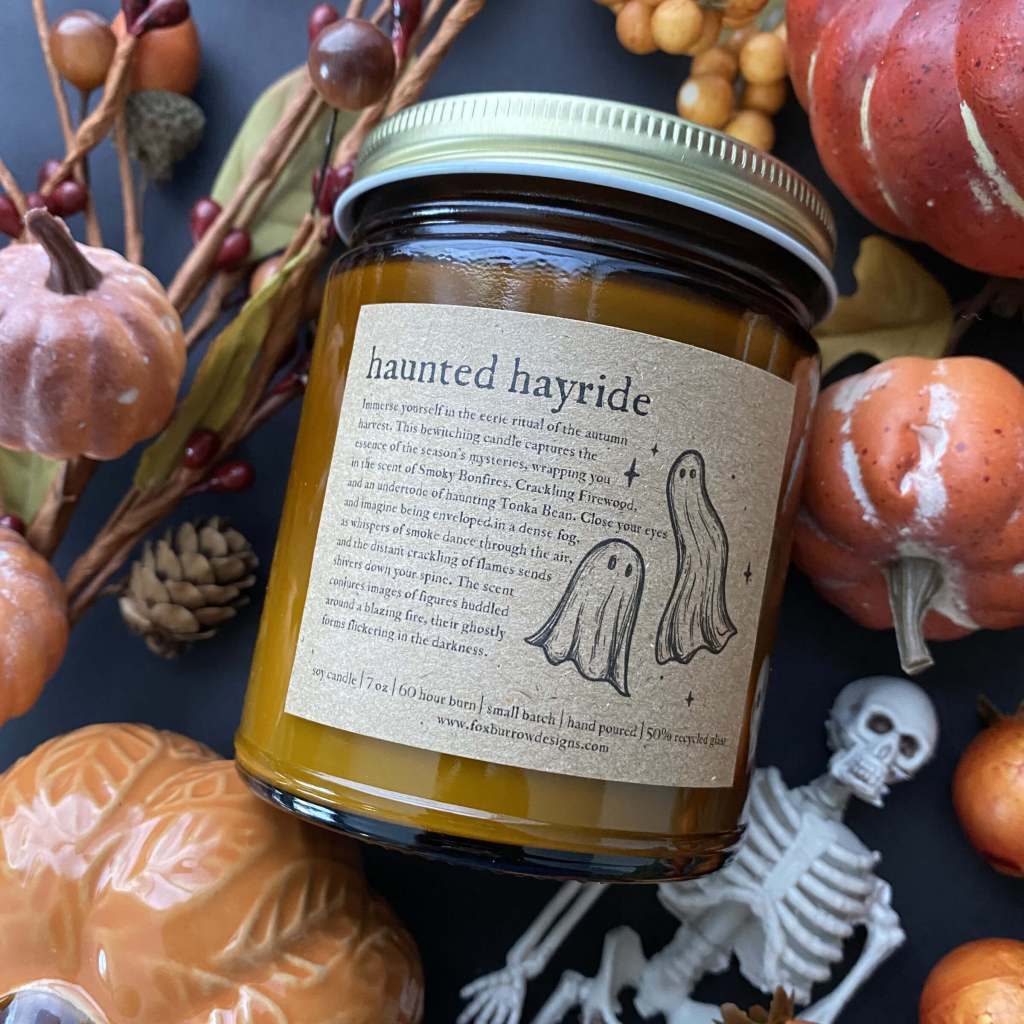 haunted hayride candle