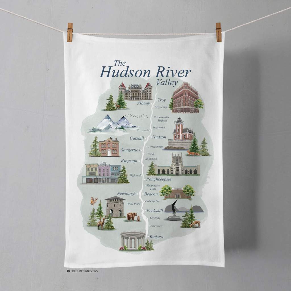 hudson valley tea towel