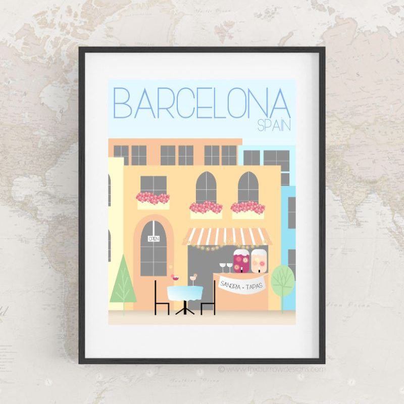 barcelona art sangria shop