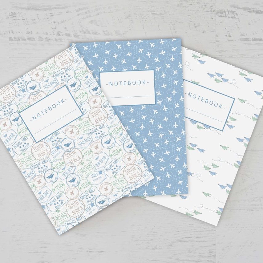 softcover notebook set travel